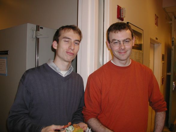 Students and faculty enjoy Holiday Party 2003.