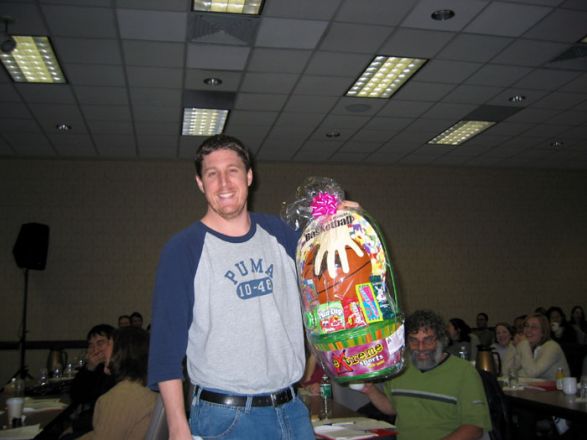 Students socializing at a party.