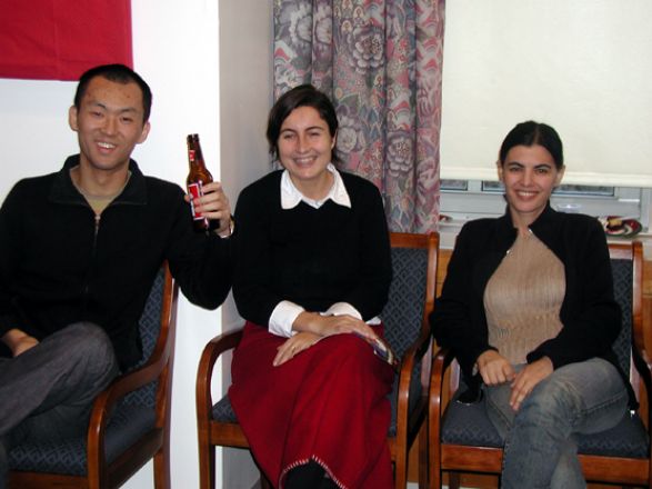 Students and faculty enjoy Holiday Party 2003.