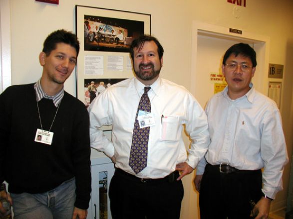 Students and faculty enjoy Holiday Party 2003.