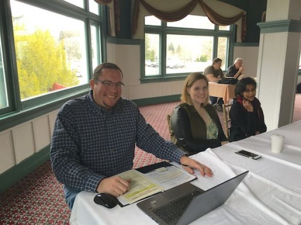 Dr. Brentjens, Faith Fowler and Ramya Sridharan