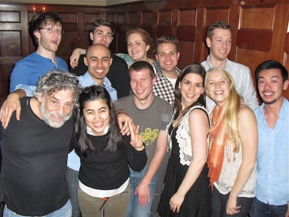 Front row: Dr. Steven Gross, Julia Silveira,Michael Stokes, Sara DiNapoli, Chelsea Buma, Paul Jeng  Back row: Chris Evans, Suranjit Mukherjee, Alex Veach, Emily Mercer, Michael Kaufmann, and Bill Mills