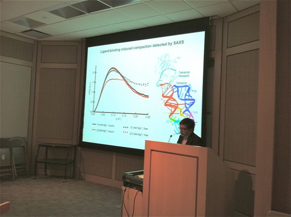 Dr. Adrian Ferre-D&#039;Amare, from NHLBI, spoke on April 10, 2012, on &quot;Riboswitches, Versatile RNA Regulators of Gene Expression.&quot;