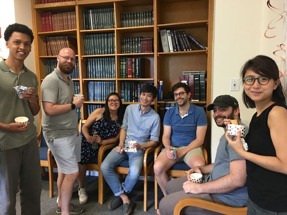 More postdocs and students enjoying more ice cream!