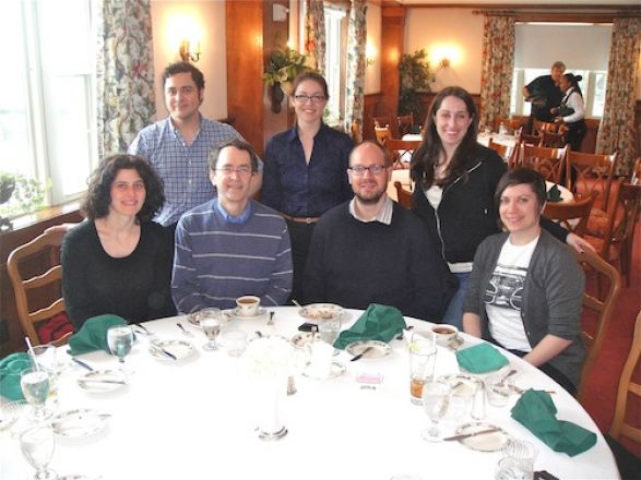 Dr. Hemmings lab, sitting: Drs. Tamar Macharadze, Hugh Hemmings, Joel Baumgart, Rheanna Sand; Standing: Dr. Karl Herold, Kerry Purtell and Christina Bonvicino