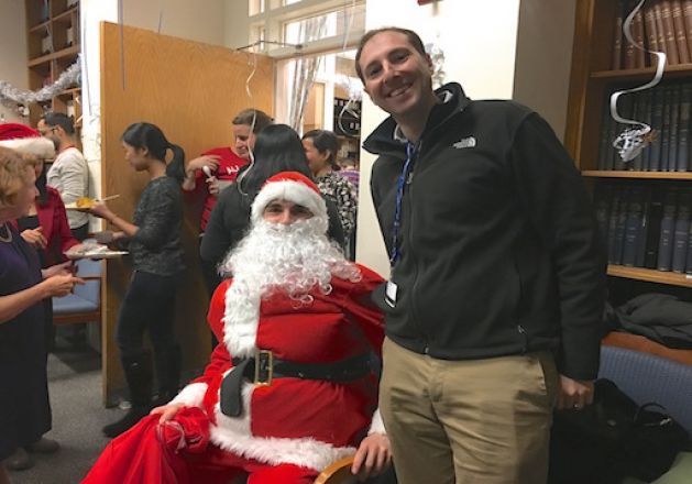 Santa at 2017 Holiday party.