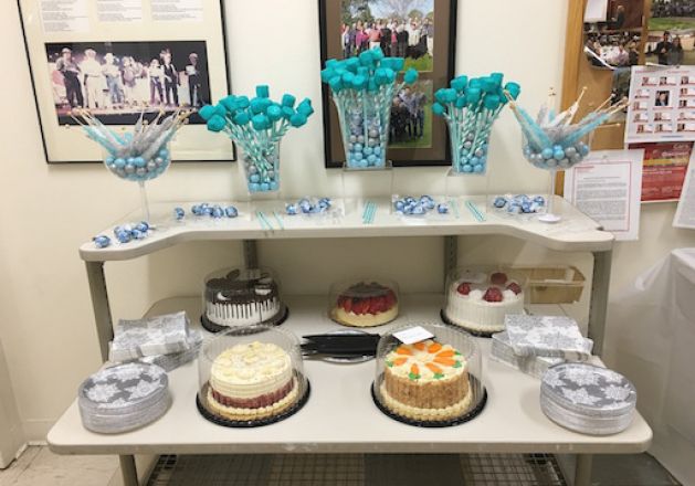 Cakes at 2017 Holiday Party.