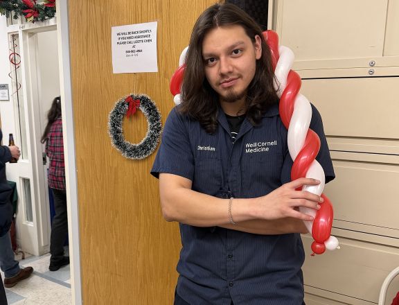 Christian, one of our delivery guys from the shipping dock! Christian, one of our delivery guys from the shipping dock!