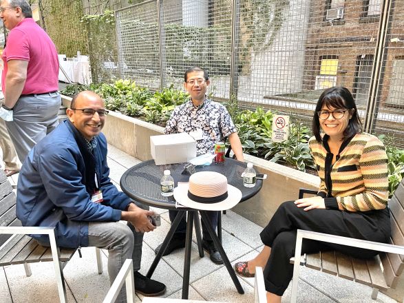 From left: Drs. Eduardo Mere, Xiao-han Tang, and Marta Melis