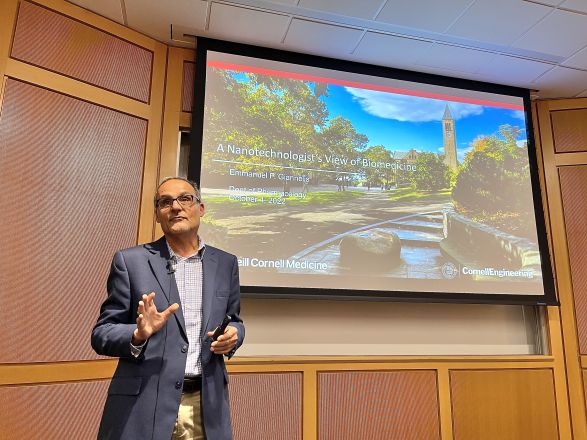 Dr. Emmanuel Giannelis from Cornell University, Ithaca, NY, presented a lovely seminar on October 4th, 2022. His research in the nanotechnology area is quite exciting.
