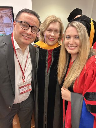 Dr. Merghoub, Dr. Gudas and Krysta DiKun