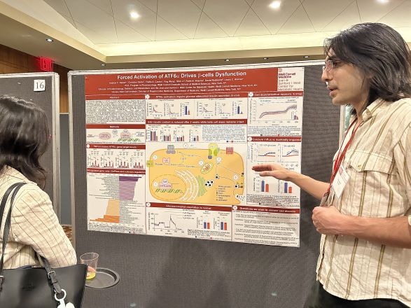 Andrew Rappa, Pharmacology PhD Student...presenting his poster...