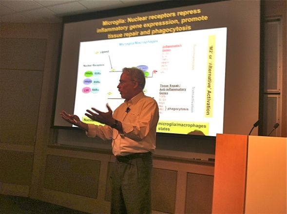 Dr. Gary Landreth, a faculty member at Case Western Reserve, presented his research on November 4, 2014 focused on nuclear receptors and Alzheimer&#039;s disease.