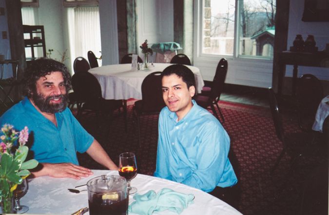 Students sitting at a table.