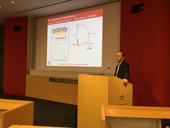 Dr. Geoff Pitt presented a lovely seminar on October 18, 2016, titled: From Atom to Adam: Ion Channelopathies.