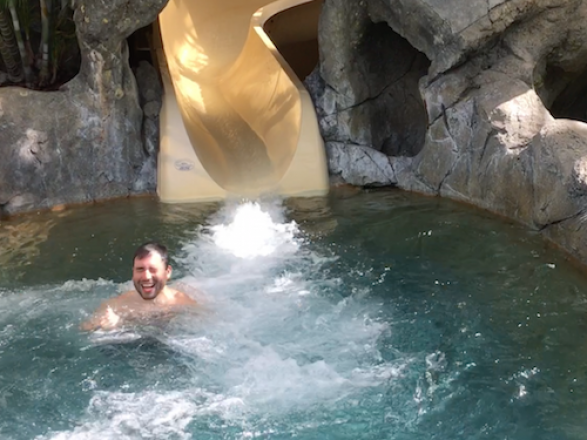 Swimming pool slide Swimming pool slide