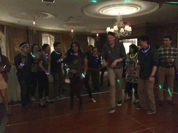 Students on the dance floor. Students on the dance floor.