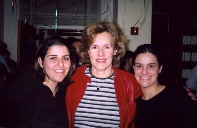 Students and faculty enjoy Holiday Party 2002.