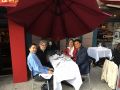 On May 8, 2018, Drs. Samie Jaffrey, Steve Gross, Lorraine Gudas, and Navdeep Chandel out at dinner after Dr. Chandel&#039;s seminar titled: Mitochondria as Signaling Organelles.