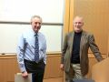 Drs. Carl Nathan and Jon Clardy after the talk on February 28, 2012.
