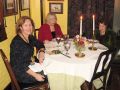 Drs. Lorraine Gudas, Bonnie Sloane (seminar speaker, Chair of Pharmacology Department at Wayne State University) and Arleen Rifkind have dinner after Dr. Sloane&#039;s seminar. February 2, 2010