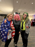 Dr. Gudas, Dr. Pleil and Aileen at the Halloween Party!