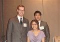 Pharmacology Ph.D. students Bill Mills, Bonnie Quach, &amp; Wesley Chao at the Mitochondrial Therapeutic Symposium.