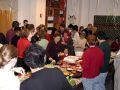 Students and faculty enjoy Holiday Party 2002.